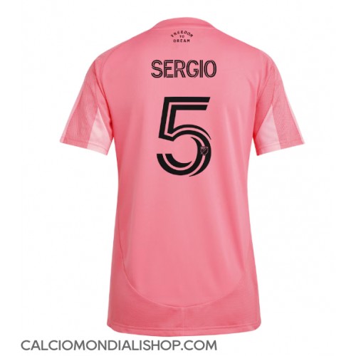 Maglie da calcio Inter Miami Sergio Busquets #5 Prima Maglia Femminile 2025-26 Manica Corta